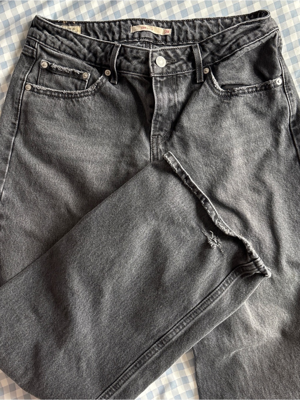 Levi's Women's Black Washed Boyfriend Jeans